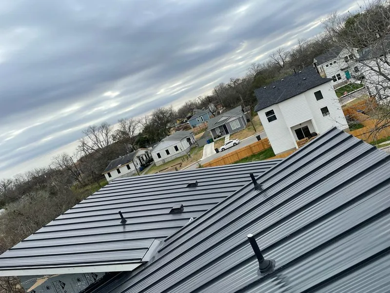 Standing seam metal roof panels with vents for Skylight Repair in Little River